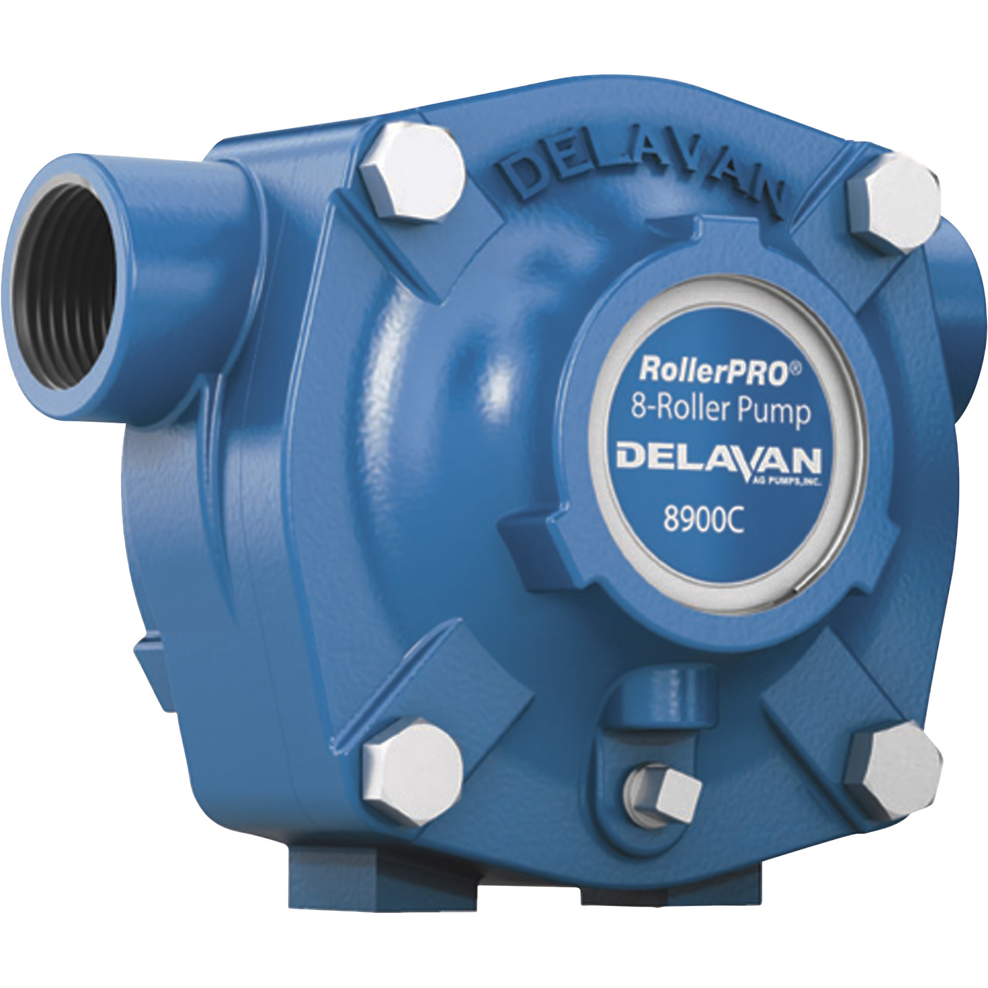 Delavan Cast Iron 8-Roller Pump, 24 GPM, 150 PSI, 1,000 RPM, Model# 8900C
